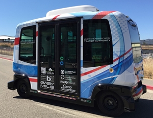 Autonomous vehicle in Livermore California pilot